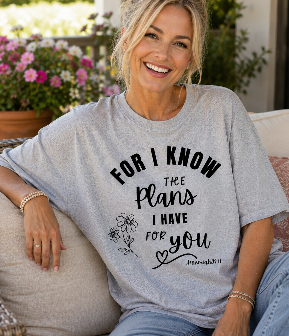 Jeremiah 29: 11 grey shirt